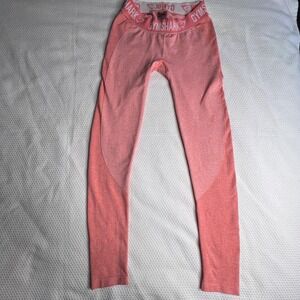 Gymshark Adapt Ombre Seamless Leggings Coral Pink Size Medium Athletic
Workout‎